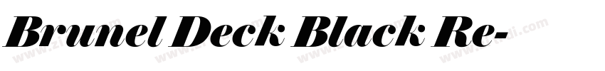 Brunel Deck Black Re字体转换